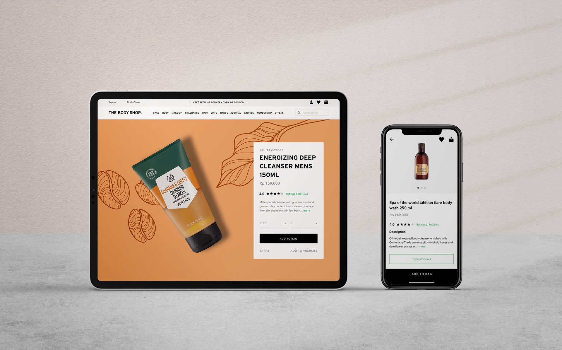 The Bodyshop Web & Mobile App by Fleava - Indonesia & Singapore Digital Agency