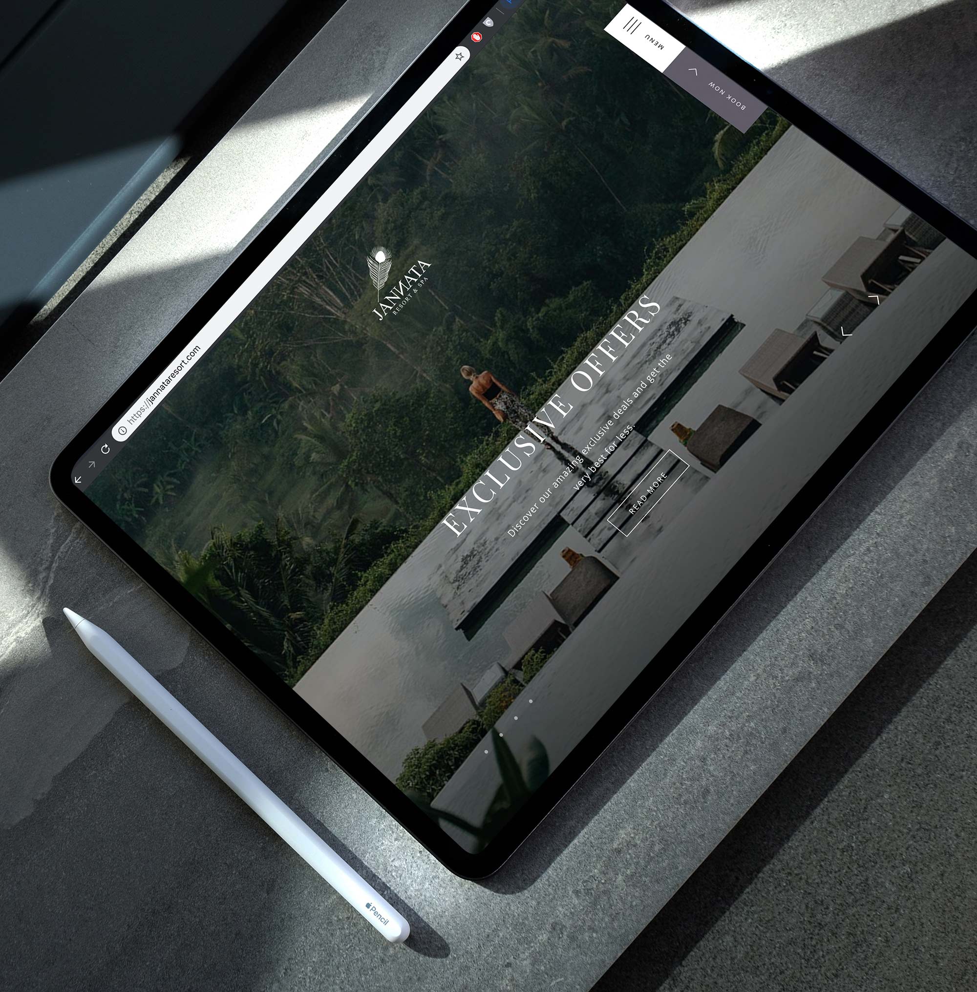 Jannata Resort Website by Fleava - Indonesia & Singapore Digital Agency