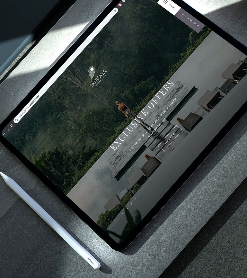 Jannata Resort Web Development by Fleava - Indonesia & Singapore Digital Agency